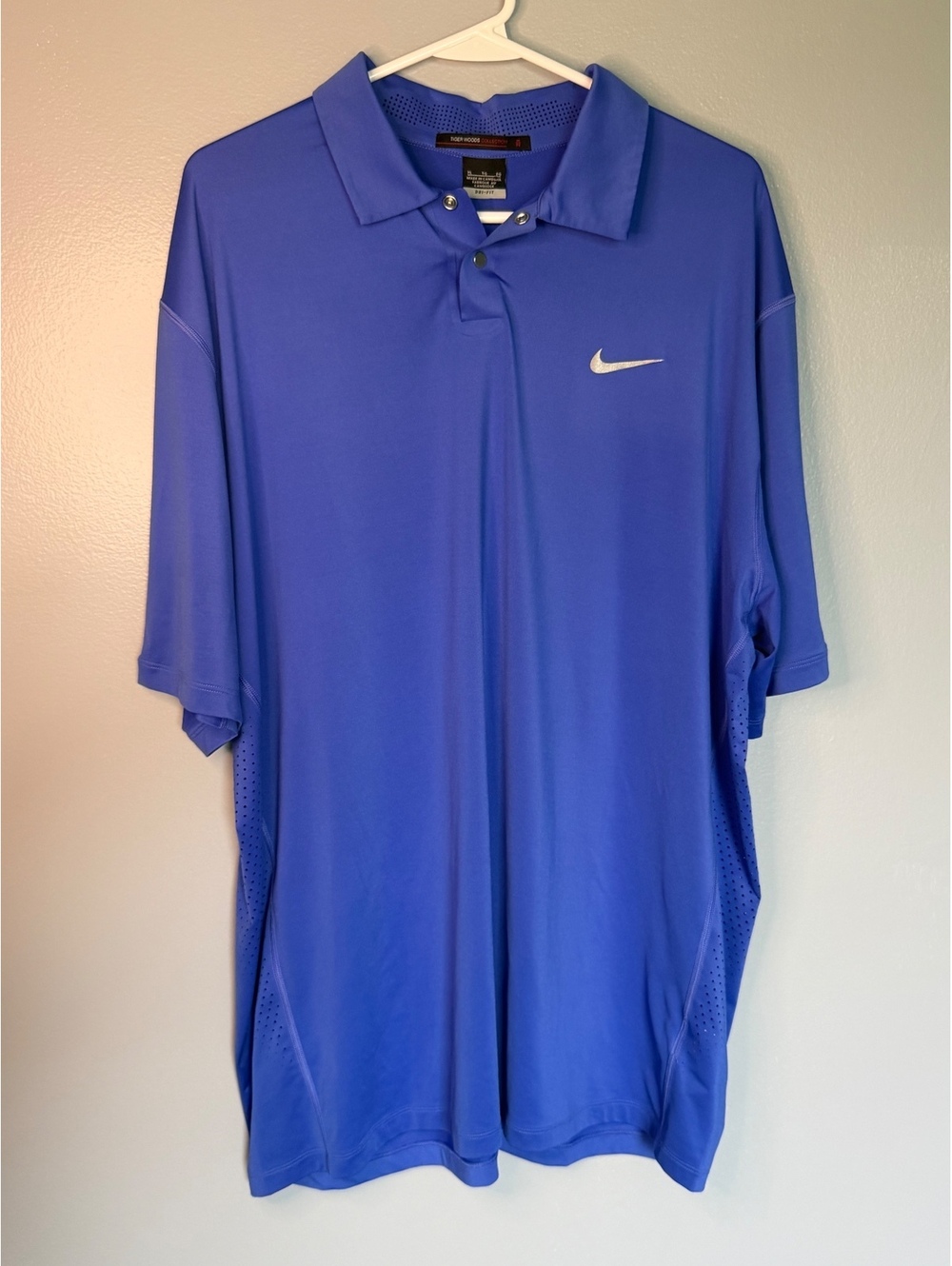 Nike Tiger Woods Collection Dri-FIT Polo Shirt XL Blue